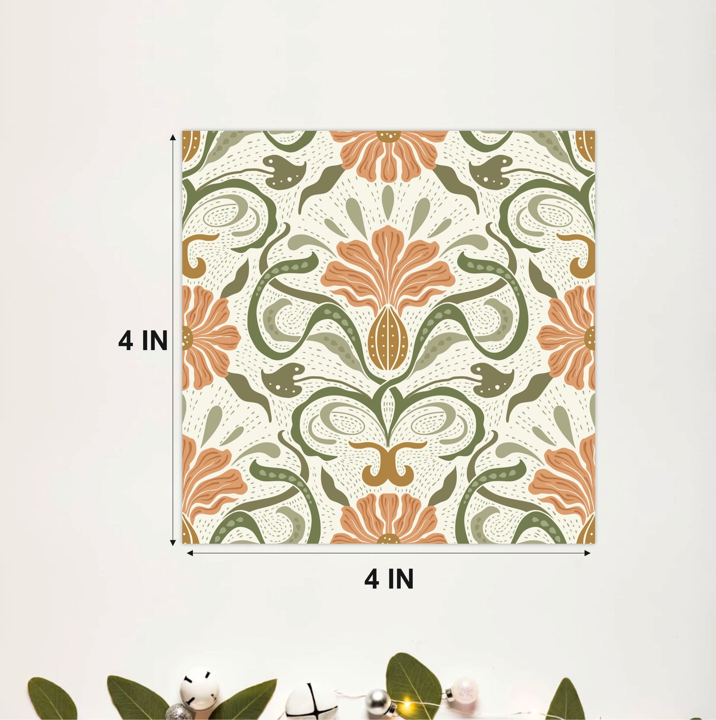 Victorian Floral Vine Tile Sticker