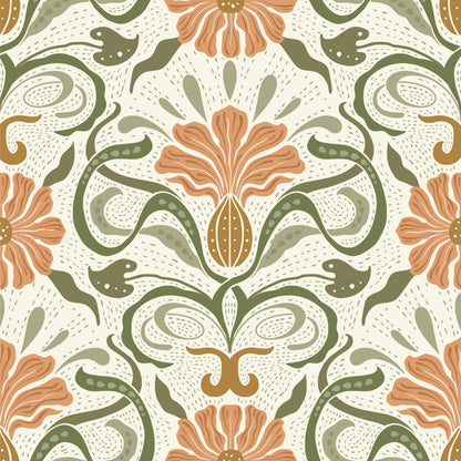 Victorian Floral Vine Tile Sticker