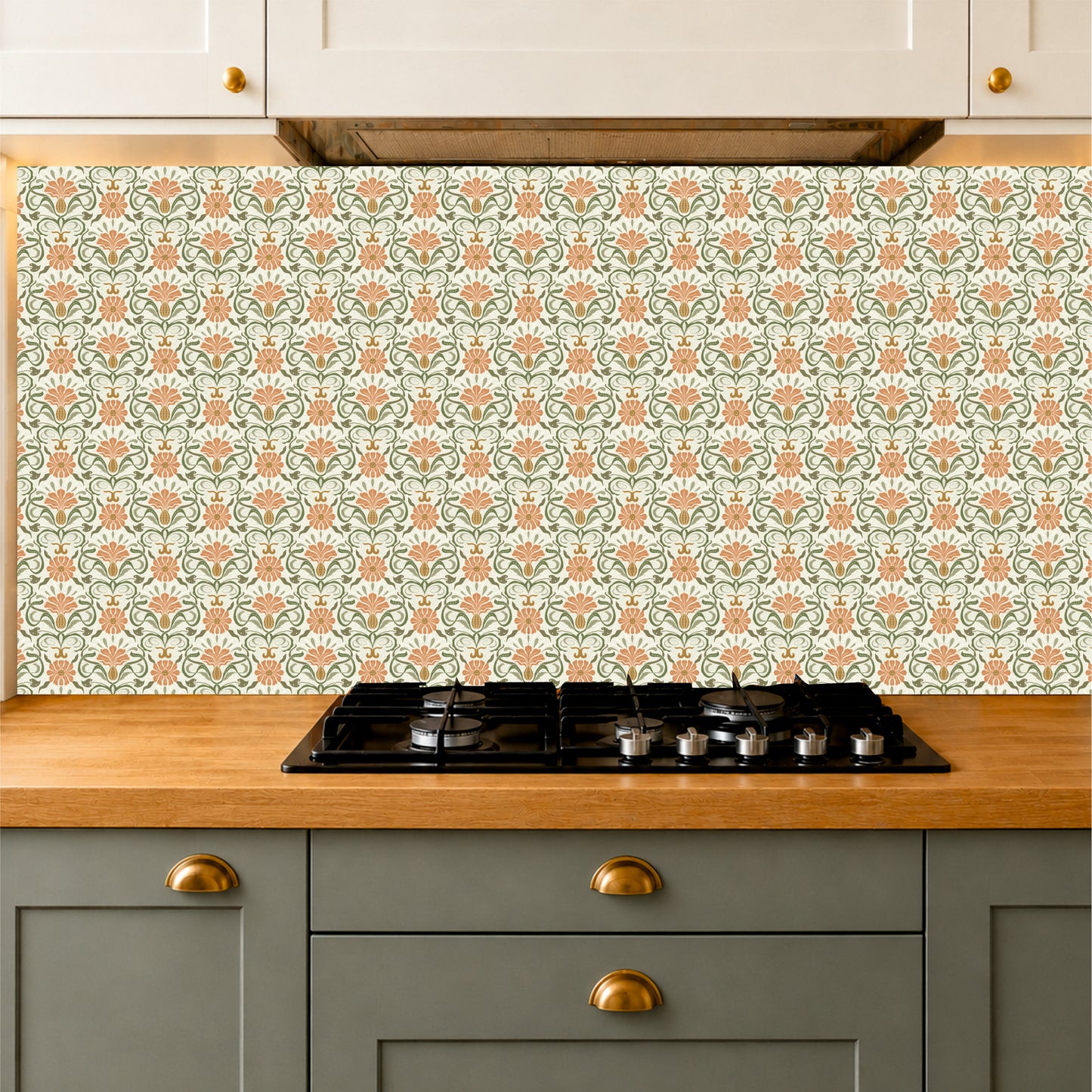 Victorian Floral Vine Tile Sticker