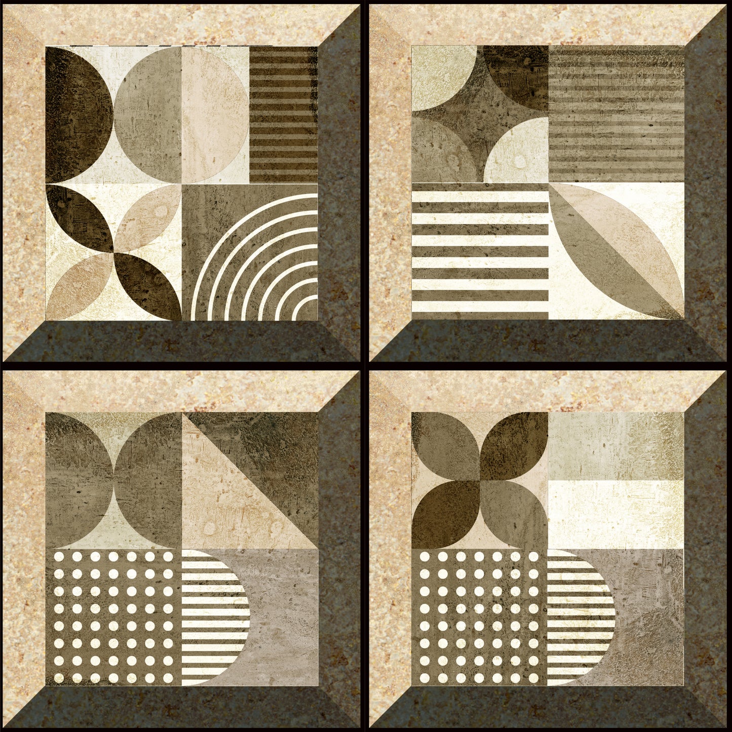 Bauhaus Geometry Tile Sticker