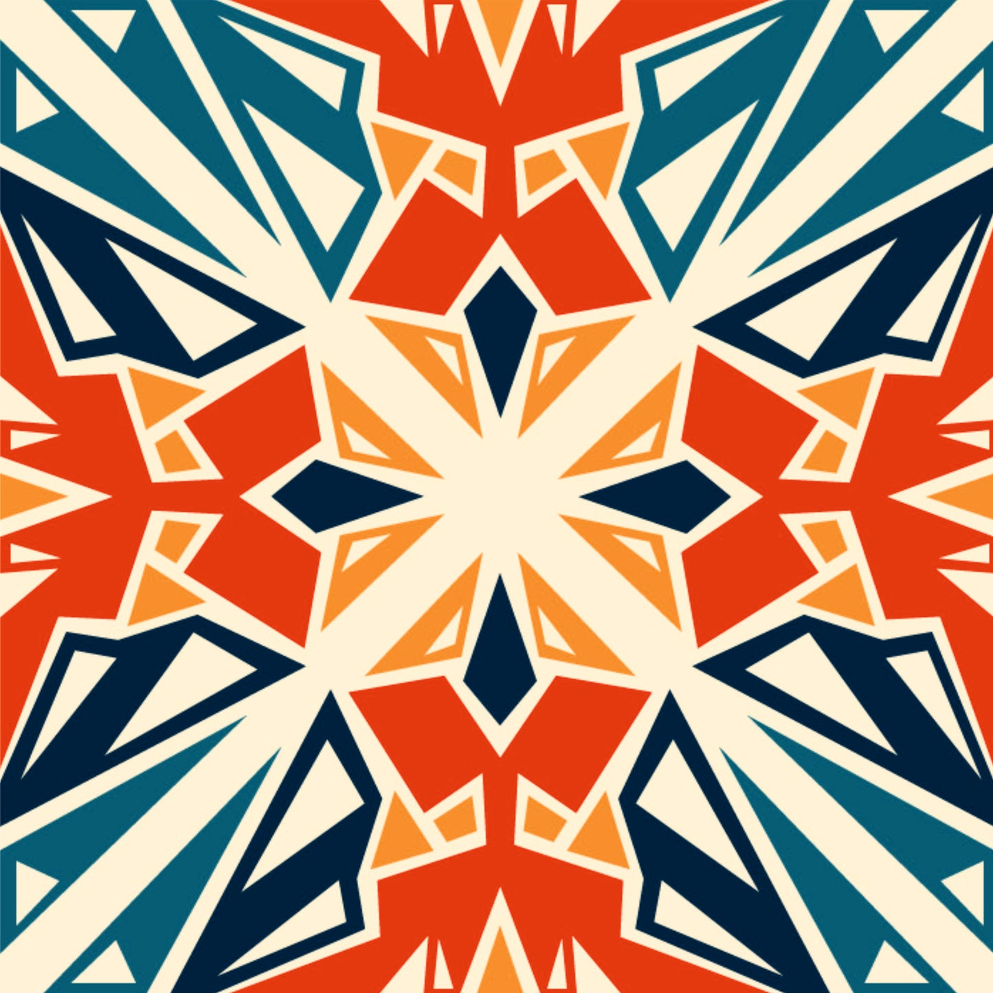 Cubist Mosaic Tile Sticker