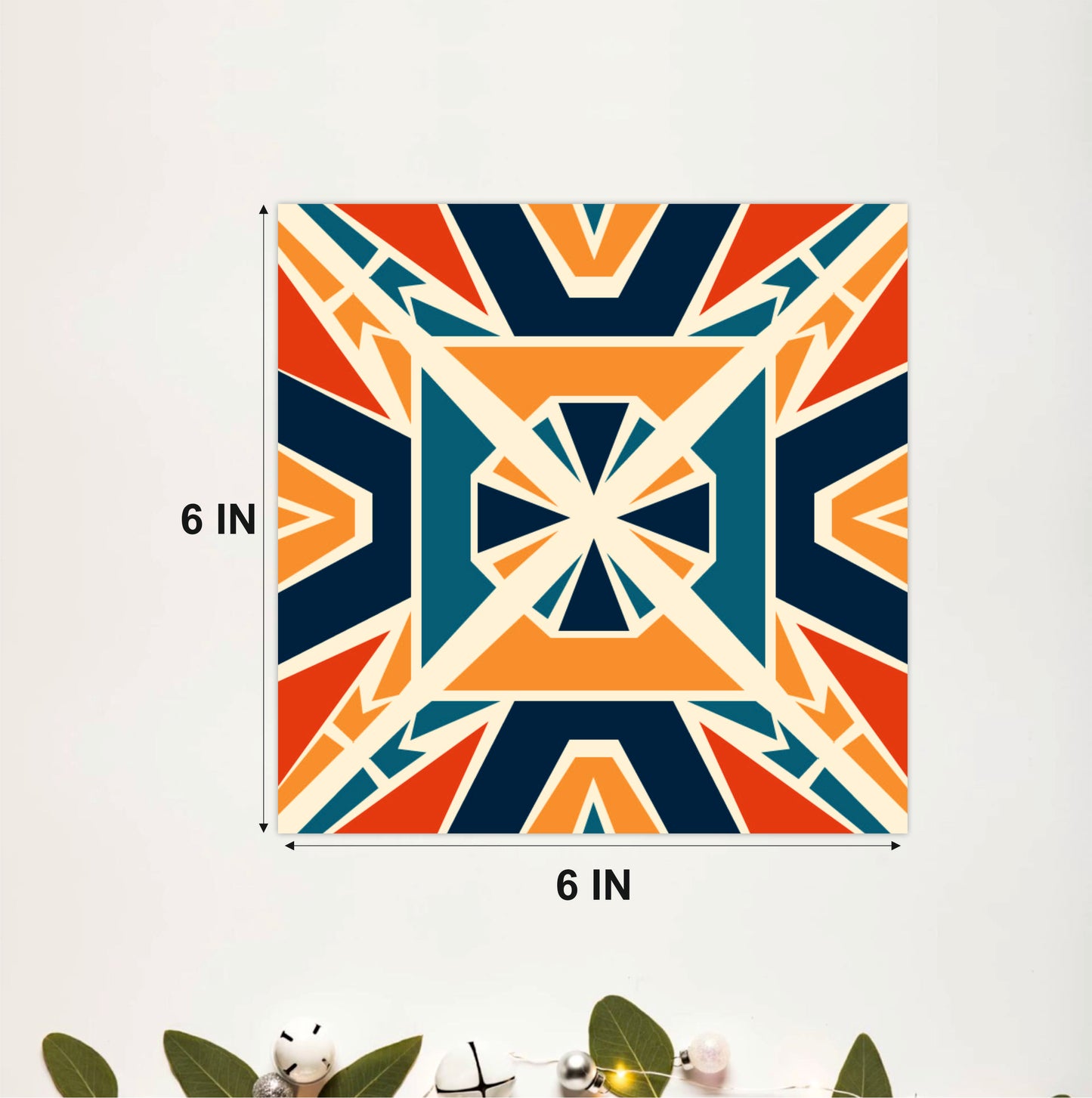 Retro Cubist Tile Sticker