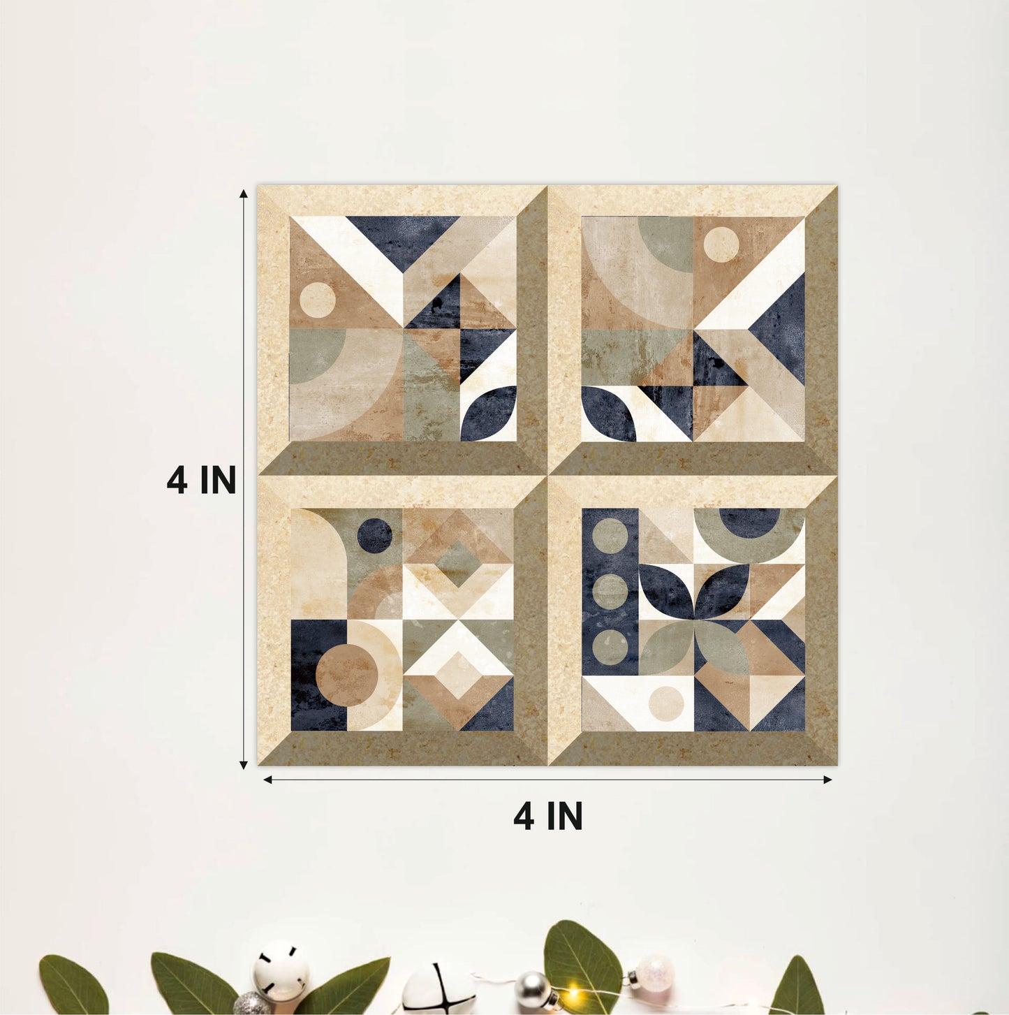 Modern Bauhaus Geometric Tile Sticker