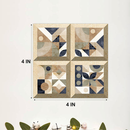 Modern Bauhaus Geometric Tile Sticker