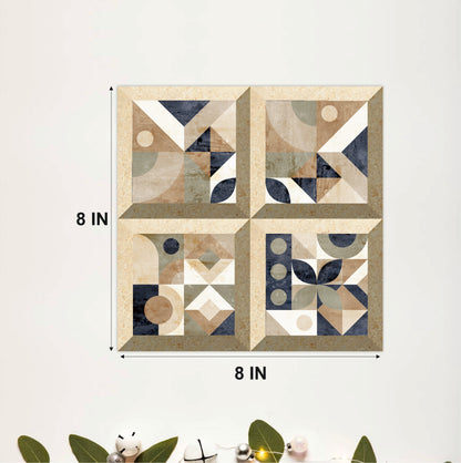 Modern Bauhaus Geometric Tile Sticker