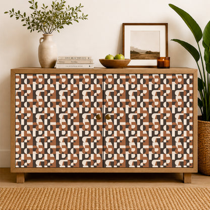 Mid-Century Geometric Tile Sticker