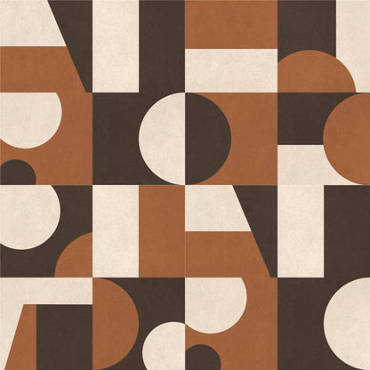 Mid-Century Geometric Tile Sticker