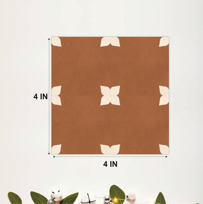 Earth Tone Petal Tile Sticker