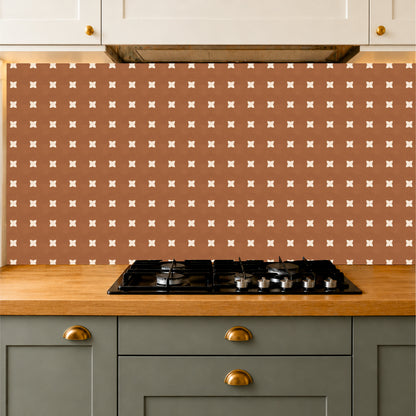 Earth Tone Petal Tile Sticker