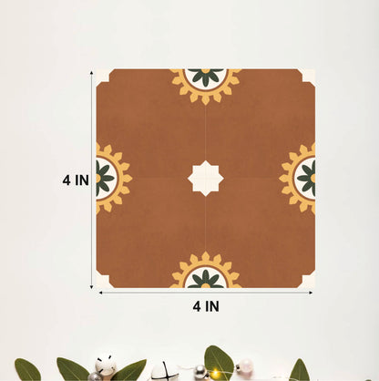 Vintage Terracotta Tile Sticker