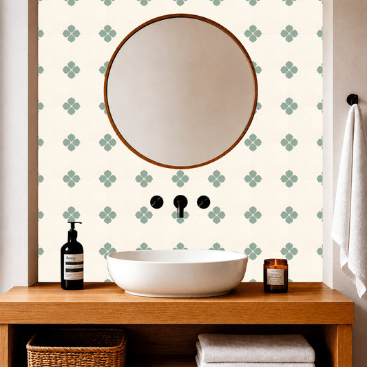 Scandinavian Floral Tile Sticker
