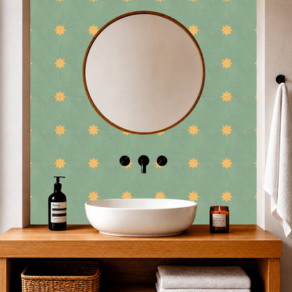 Scandinavian Botanical Tile Sticker