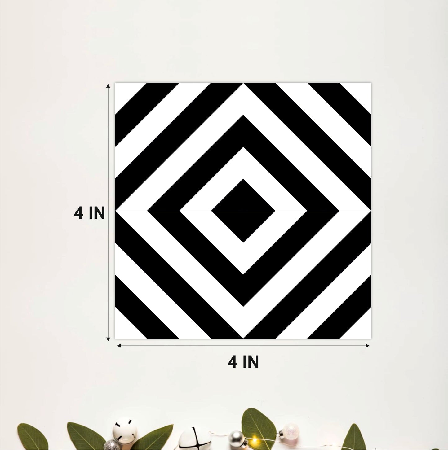 Monochrome Diamond Tile Sticker