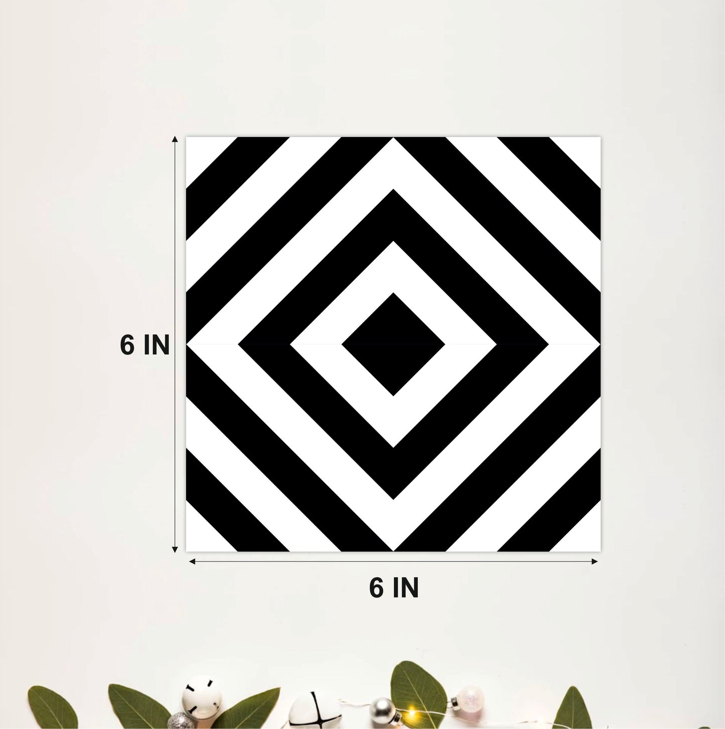 Monochrome Diamond Tile Sticker