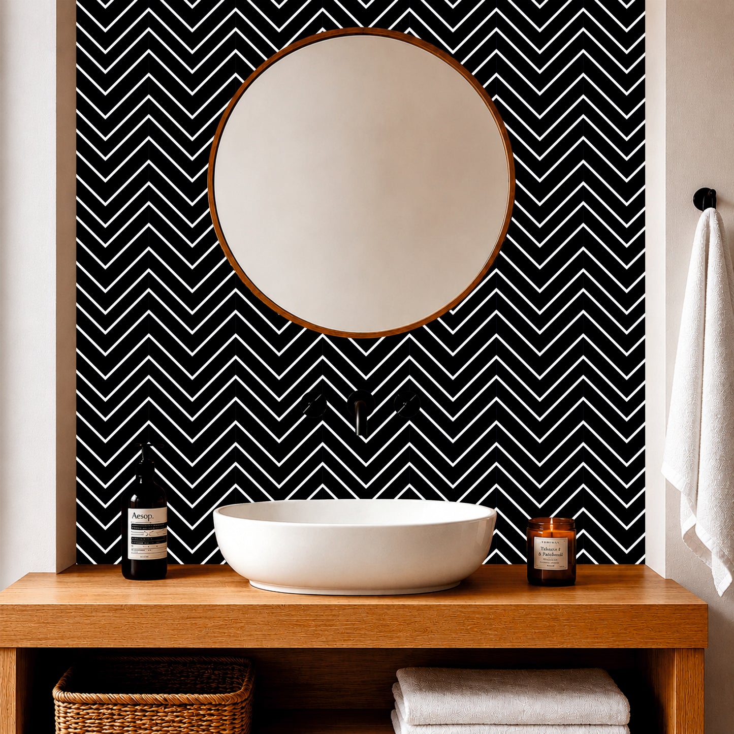 Minimalist Chevron Tile Sticker