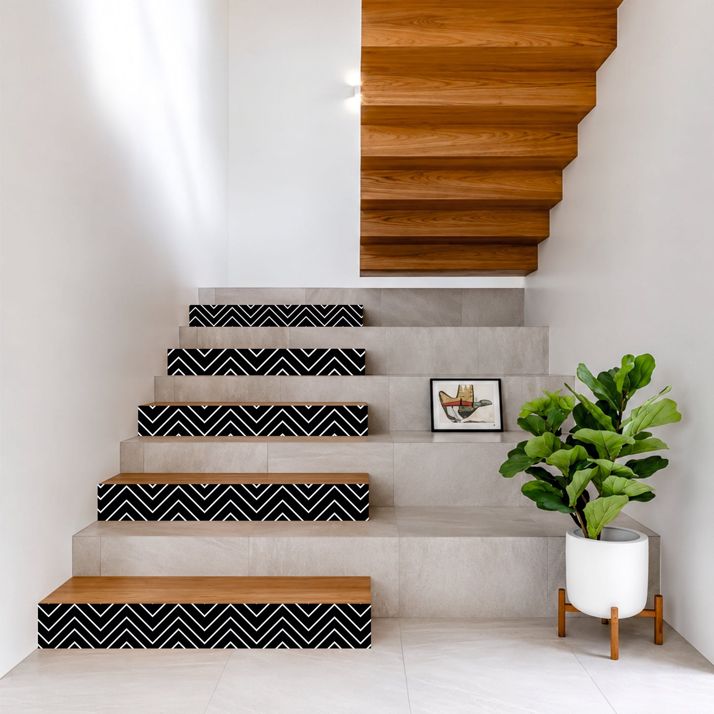 Minimalist Chevron Tile Sticker
