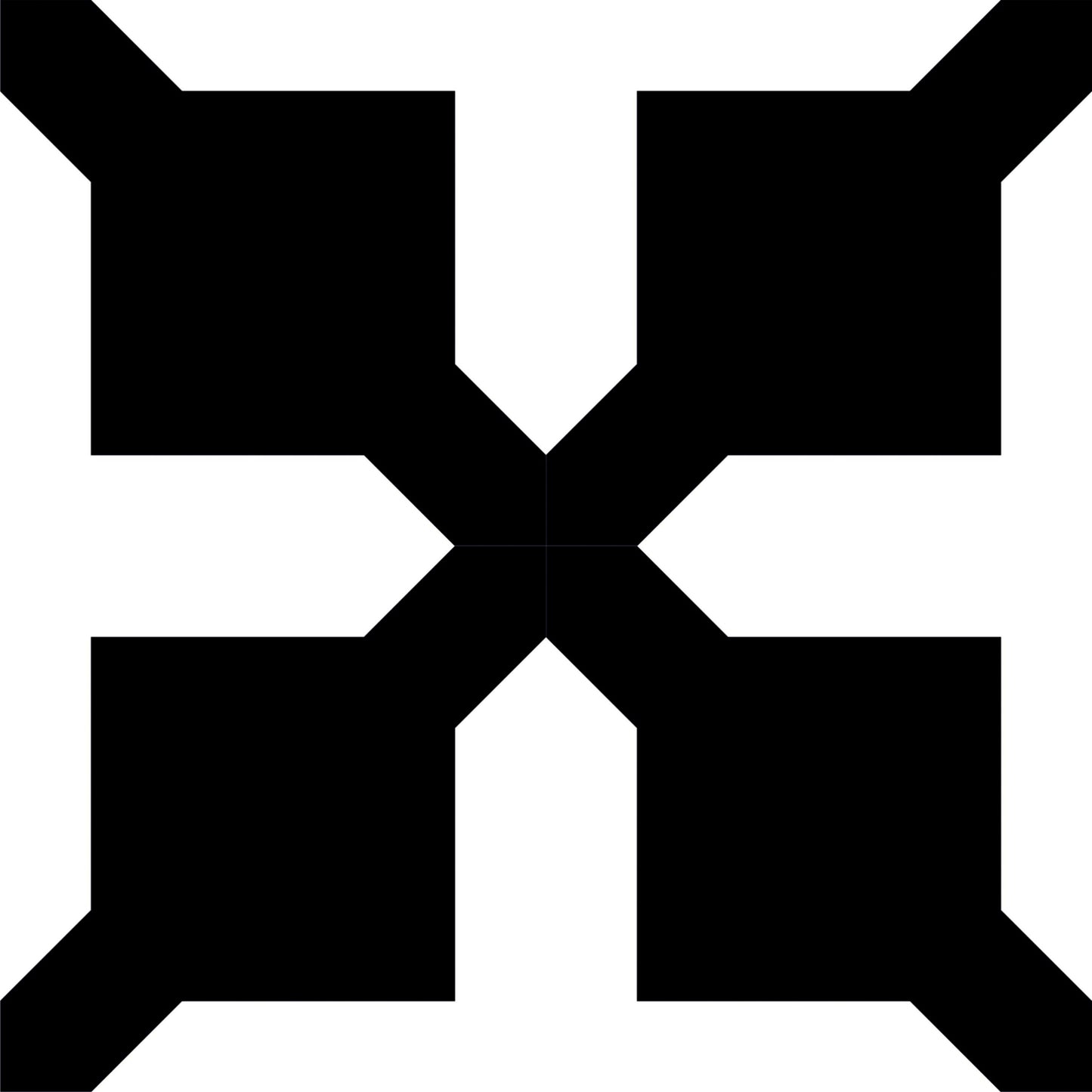 Monochrome Geometric Tile Sticker