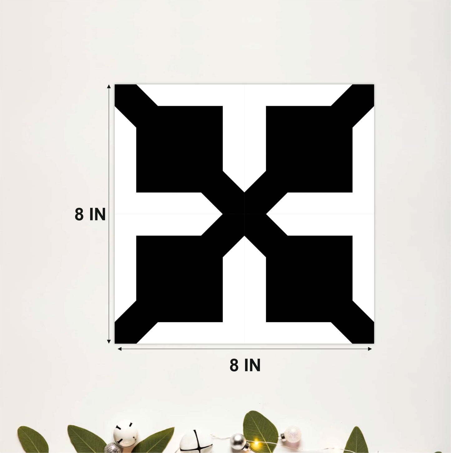 Monochrome Geometric Tile Sticker