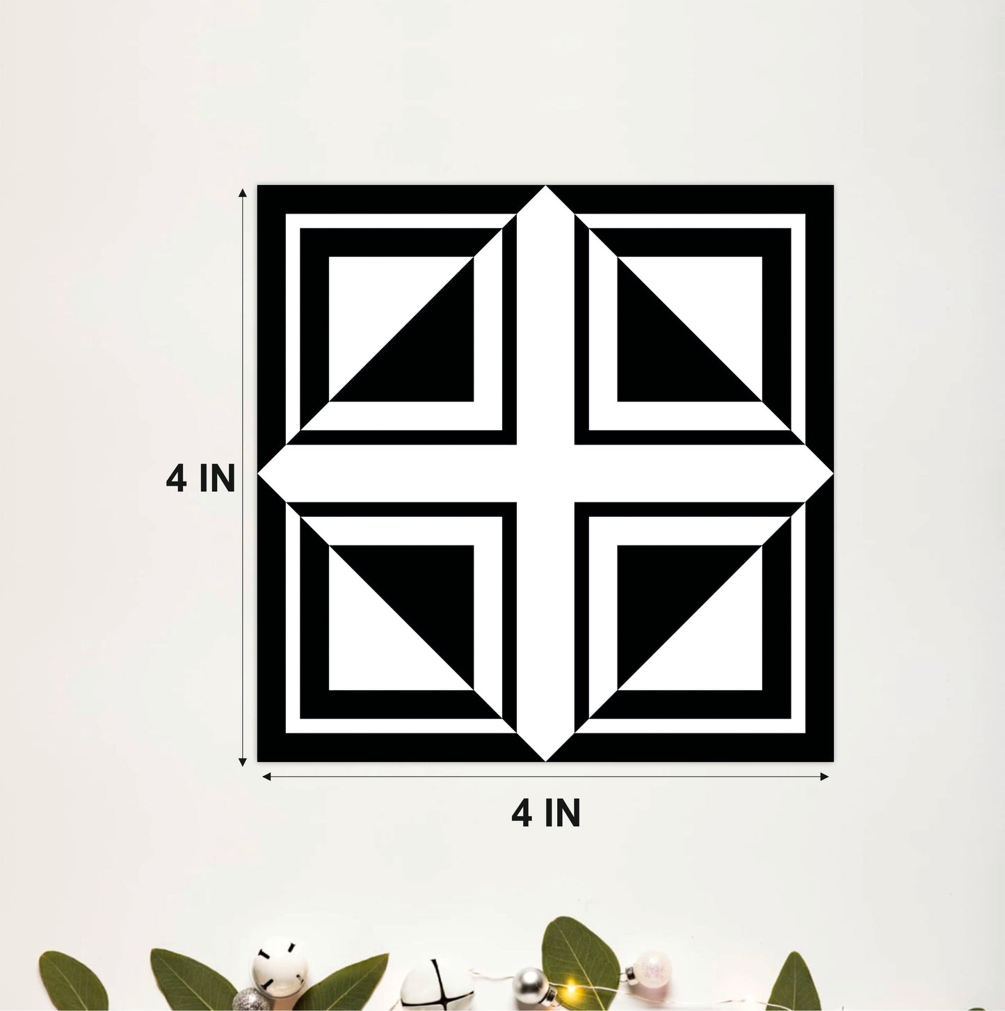 Art Deco Pinwheel Tile Sticker