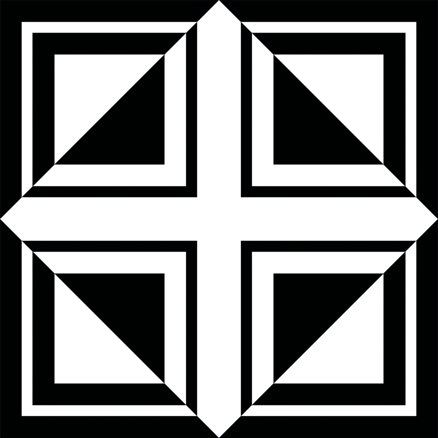 Art Deco Pinwheel Tile Sticker