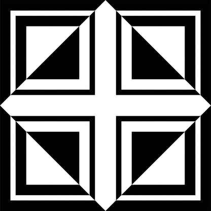 Art Deco Pinwheel Tile Sticker