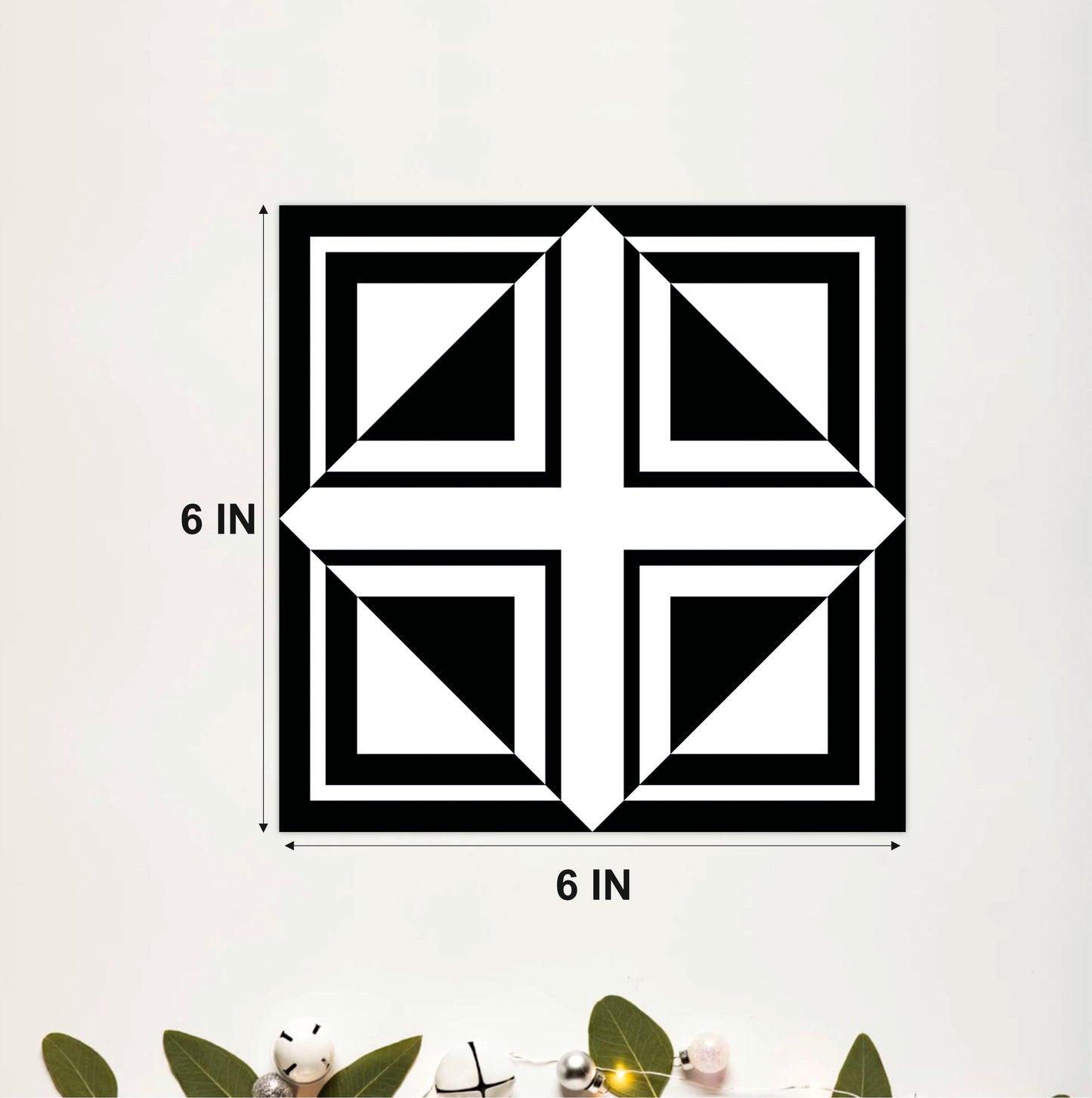 Art Deco Pinwheel Tile Sticker