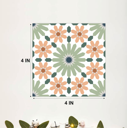 Vintage Meadow Floral Tile Sticker