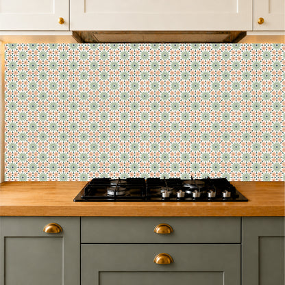 Vintage Meadow Floral Tile Sticker
