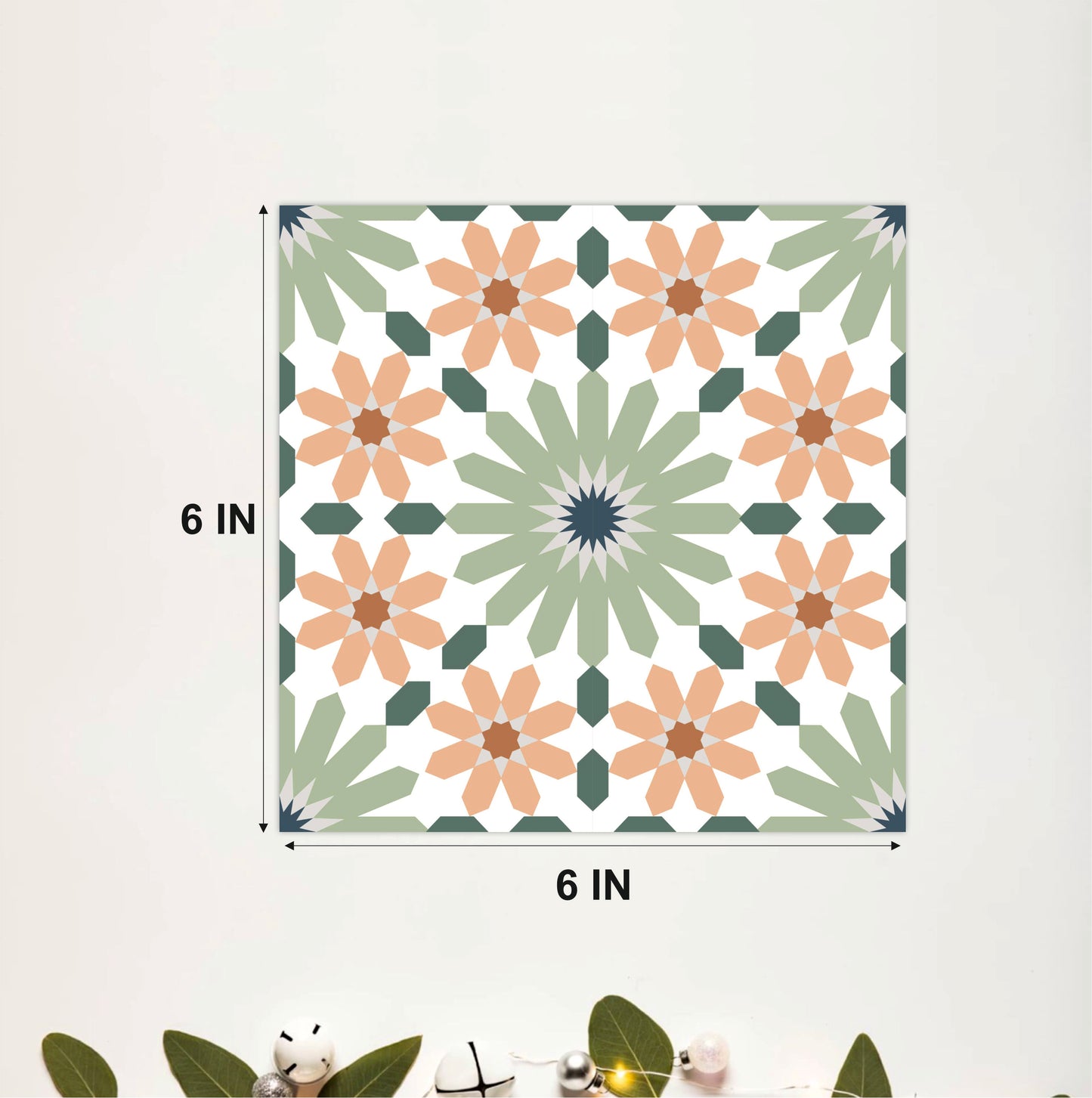 Vintage Meadow Floral Tile Sticker