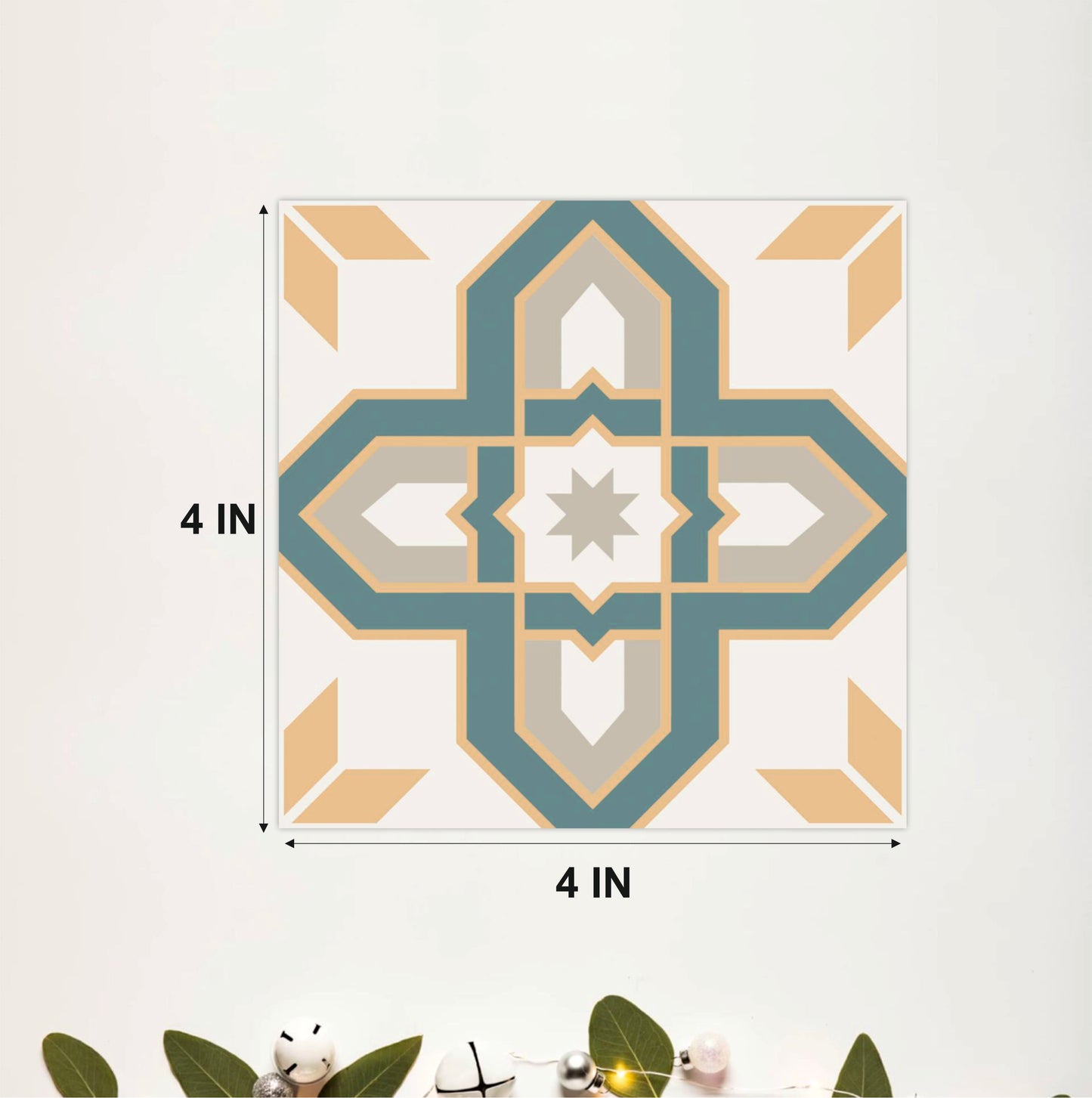 Sage Lattice Mosaic Tile Sticker