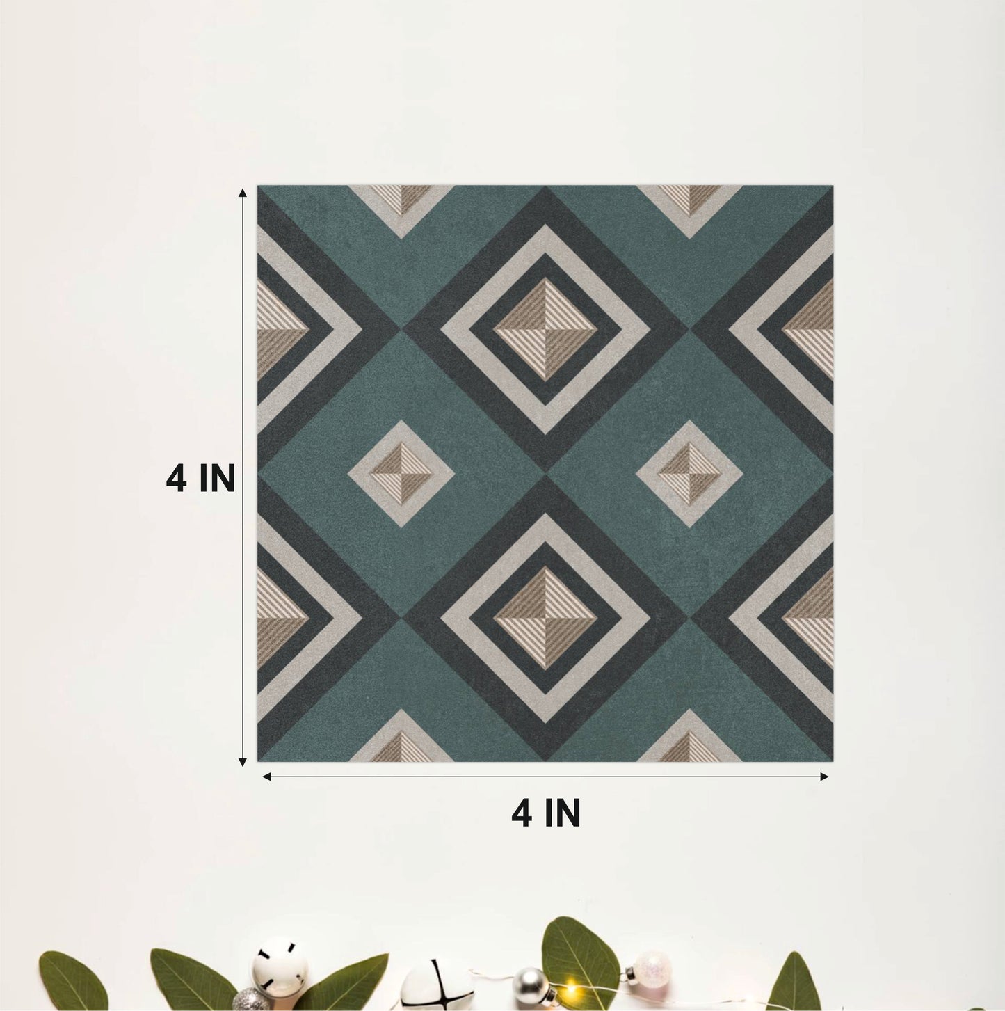 Slate Diamond Mosaic Tile Sticker