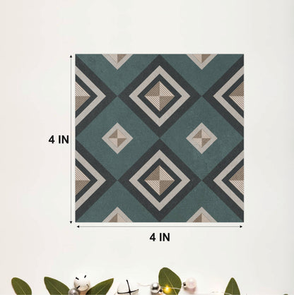 Slate Diamond Mosaic Tile Sticker