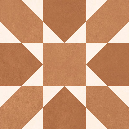 Terracotta Pinwheel Tile Sticker