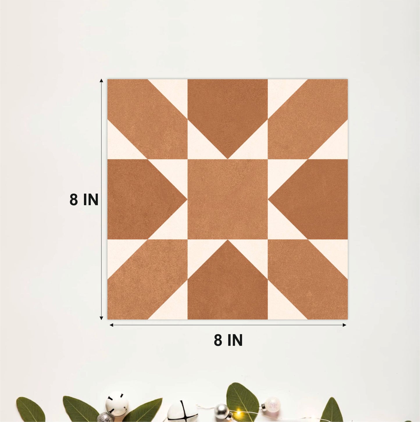 Terracotta Pinwheel Tile Sticker