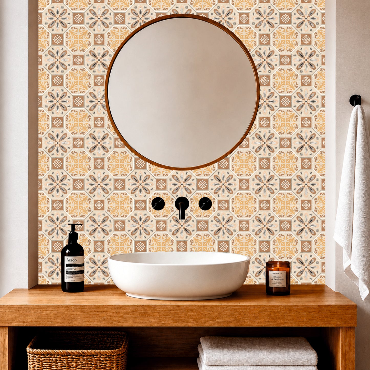 Vintage Patchwork Mosaic Tile Sticker
