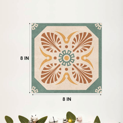 Terracotta Blossom Trellis Tile Sticker