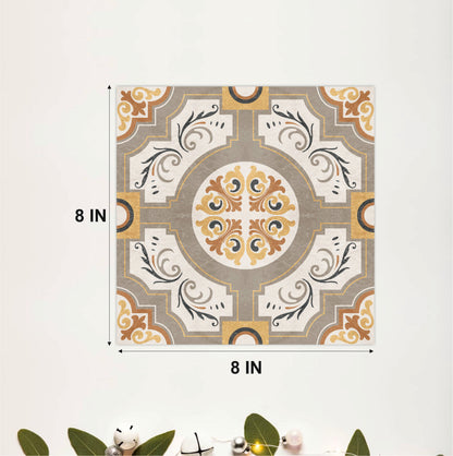 Golden Heritage Medallion Tile Sticker