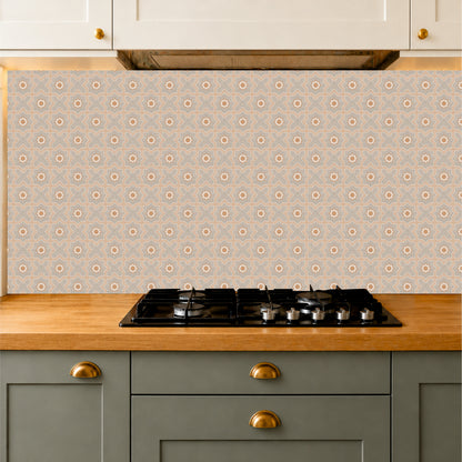 Terracotta Star Lattice Tile Sticker