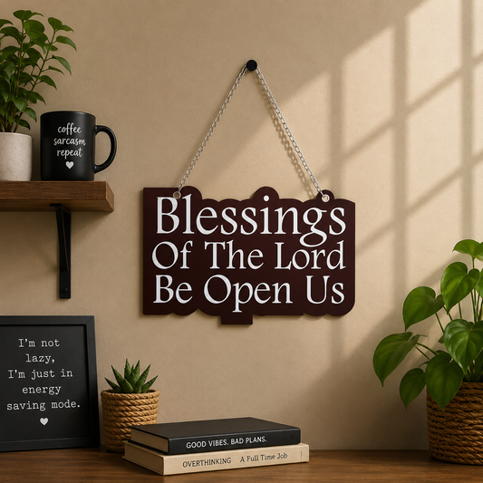 Blessings Of The Lord Be Upon Us Wall Hanging
