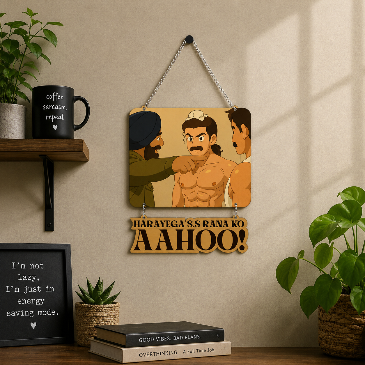 Iconic Comedy Movie Quote Wall Hanging