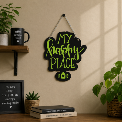 My Happy Place Gaming Wall Hanging