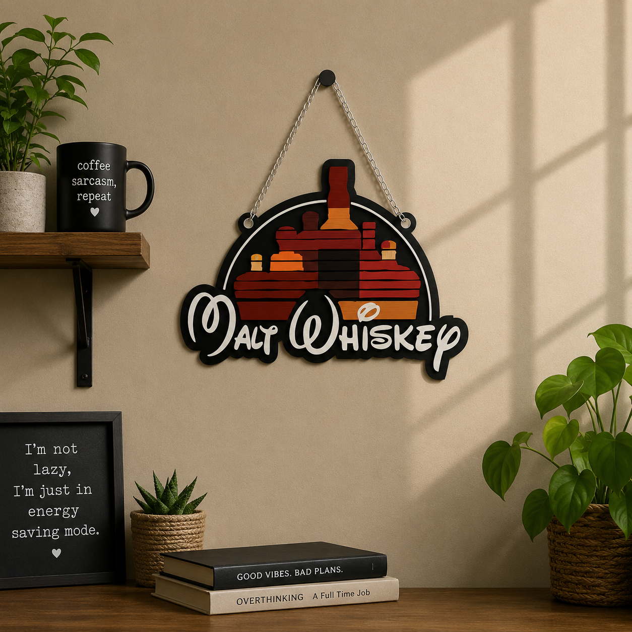 Daaru Aur Whiskey Funny Wall Hanging