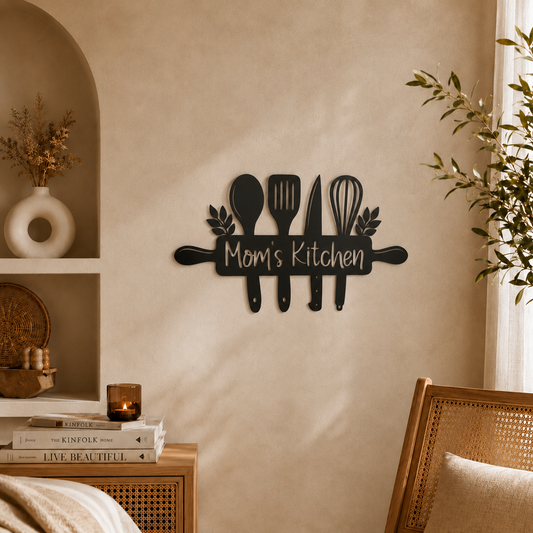 Mom's Kitchen Wooden Wall Art