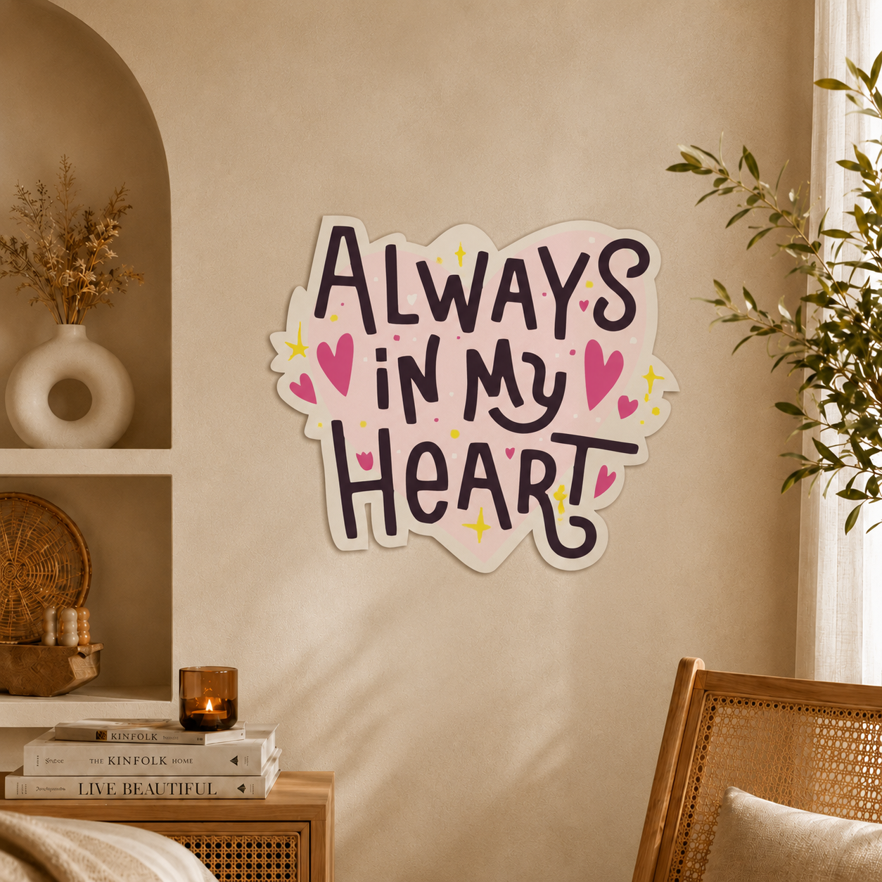 Always In My Heart Wall Art