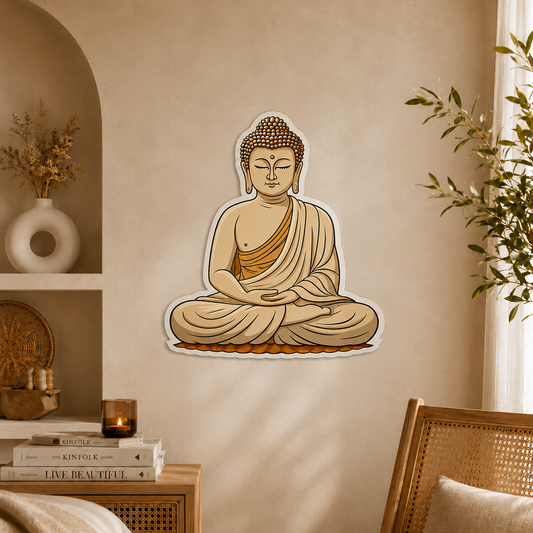Zen Buddha Wooden Wall Art