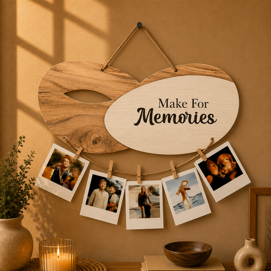 Make For Memories Dual Wood Photo Hanging