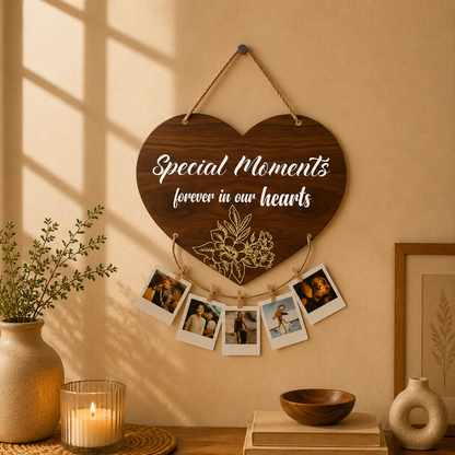 Special Moments Forever In Our Hearts Photo Hanging