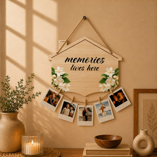 Memories Live Here Photo Hanging