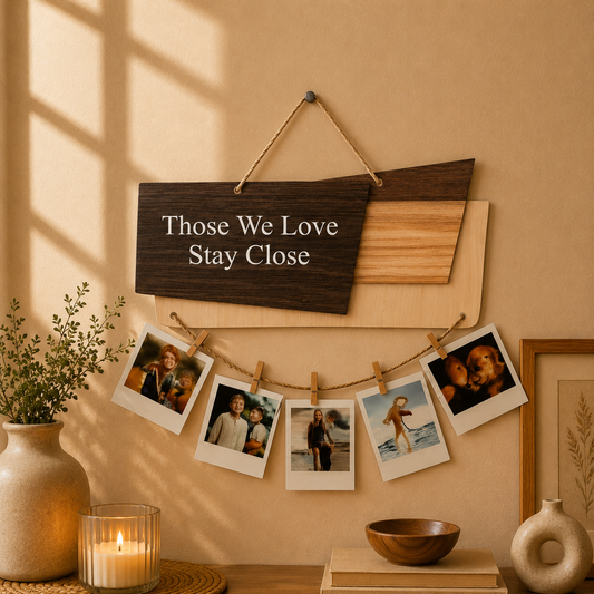 Those We Love Stay Close Photo Hanging