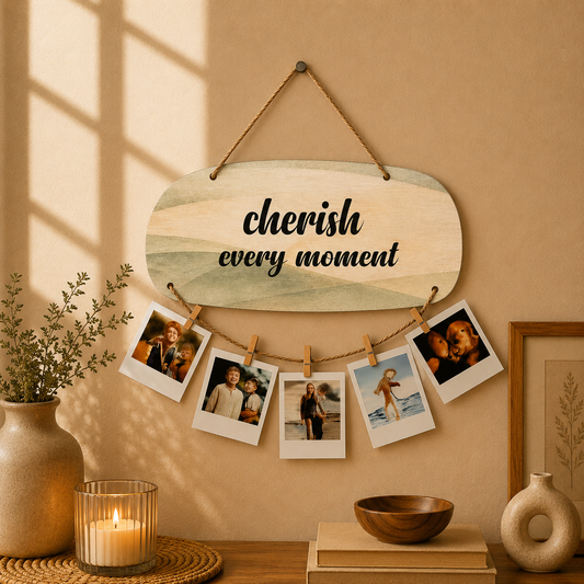 Cherish Every Moment Photo Hanging